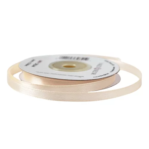 Szatén szalag 6mm x 22.86m - Krém