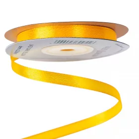 Szatén szalag 6mm x 22.86m - Sötét citromsárga