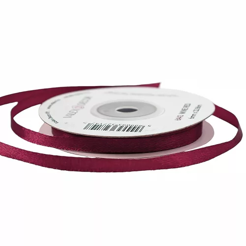Szatén szalag 6mm x 22.86m - Wine red