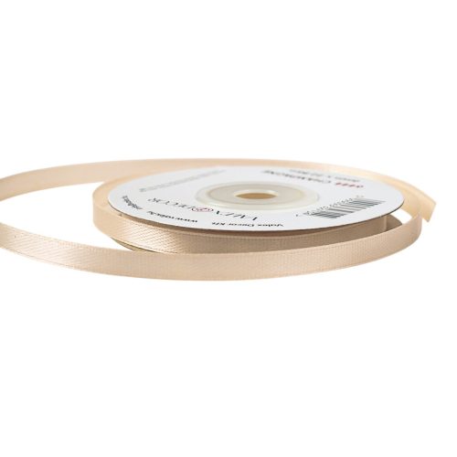 Szatén szalag 6mm x 22.86m - Pezsgő