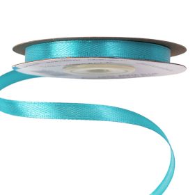 Szatén szalag 6mm x 22.86m - Aqua kék