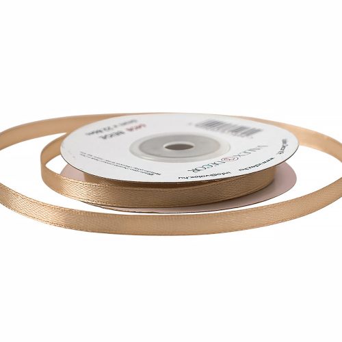 Szatén szalag 6mm x 22.86m - Barna