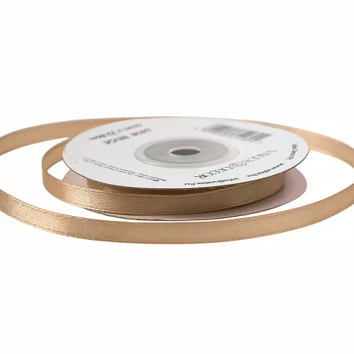 Szatén szalag 6mm x 22.86m - Barna