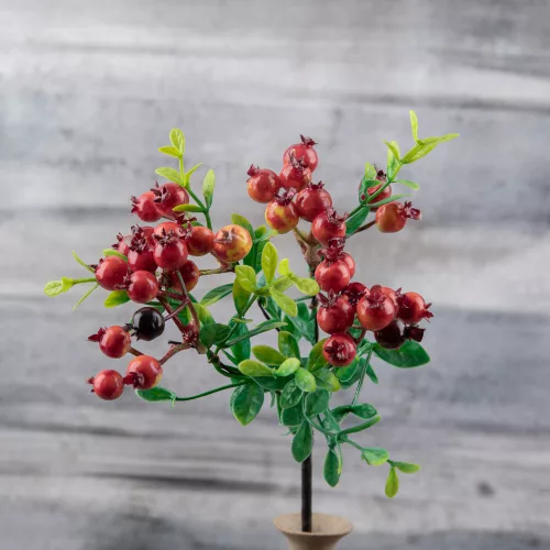 Bogyós ág, 28.5cm magas - Narancssárga