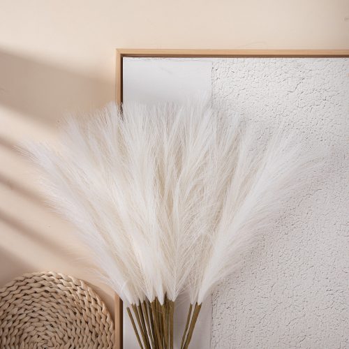 Pampafű műnövény köteg, 10 szálas, 56.6cm magas - Ekrü