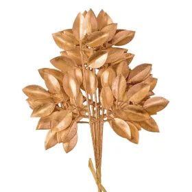   Metál arany levél köteg, 6 szálas, 27cm magas, 14cm széles