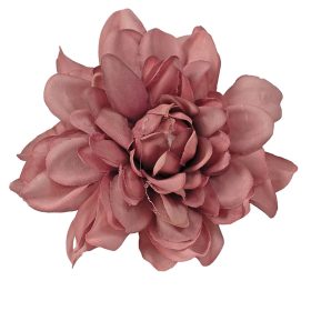 Dália selyemvirág fej, 8cm - Sötét rózsaszín