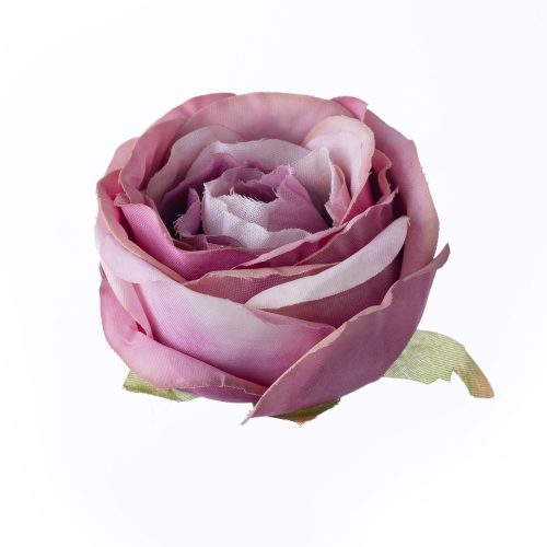 Angol rózsa selyemvirág fej, 5.5cm - Lila
