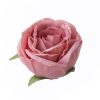 Angol rózsa selyemvirág fej, 5.5cm - Sötét rózsaszín