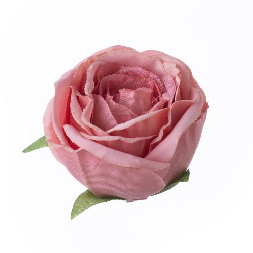 Angol rózsa selyemvirág fej, 5.5cm - Sötét rózsaszín