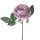 Selyemvirág rózsa szál, 28cm magas - Lila
