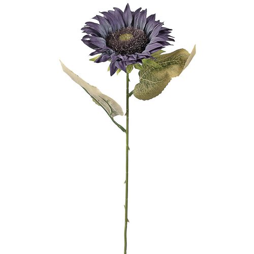 Napraforgó selyemvirág szál, 50cm magas - Kék