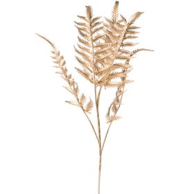 Páfrány ág, 71cm magas - Arany