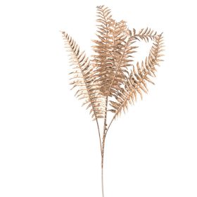 Páfrány dekorág, 71cm magas - Arany