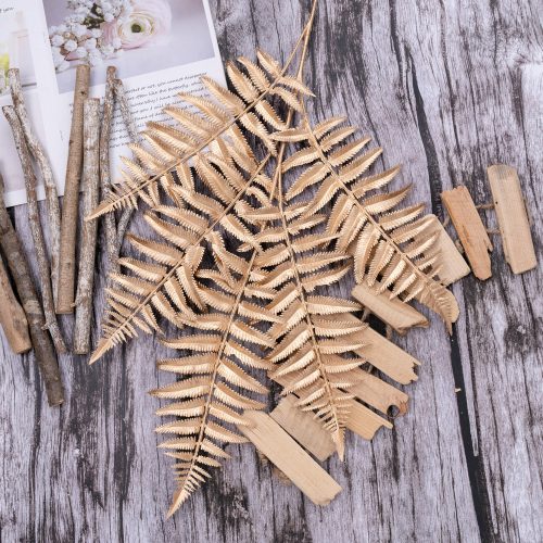 Perzsa leveles ág, 89cm magas - Arany