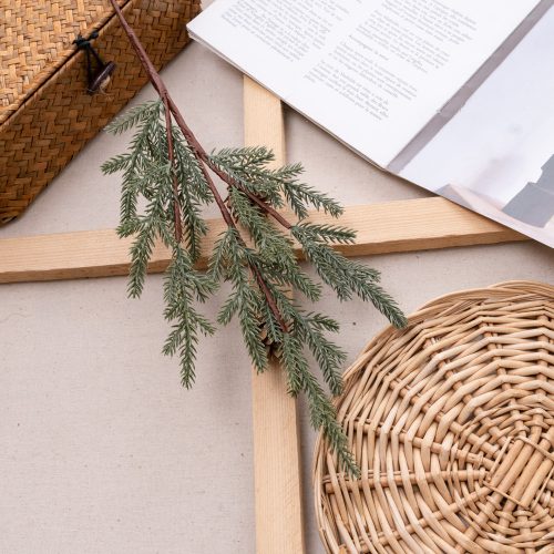 Vékony drótos tobozos fenyőág, 63cm magas