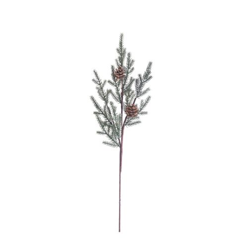 Vékony drótos tobozos fenyőág, 63cm magas