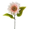 Napraforgó selyemvirág szál, magasság: 37cm - Ekrü