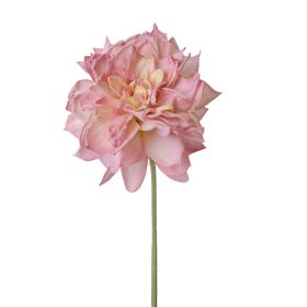 Dália selyemvirág szál, 28.5cm magas - Rózsaszín