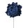 Peonia selyemvirág szál, 26cm - Sötétkék