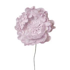 Peonia selyemvirág szál, 26cm - Világoslila