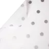 Pöttyös fólia tekercs 58cm x 10m - Fehér / Ezüst
