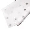 Pöttyös fólia tekercs 58cm x 10m - Fehér / Ezüst