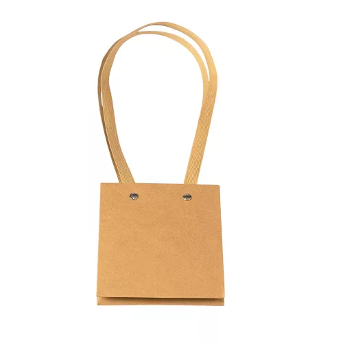 10db. Kraft virág táska 11.5(h) x 10.5(sz) x 13(m) cm