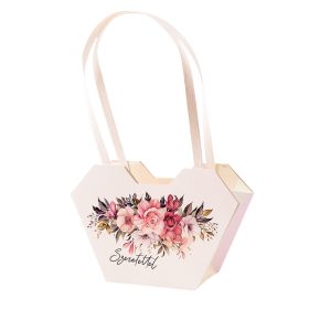   10db."Szeretettel" feliratos virág táska 23.5(h) x 12.5(sz) x 35(m) cm