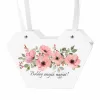 10db."Boldog anyák napját!" feliratos virág táska 23.5(h) x 12.5(sz) x 35(m) cm