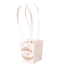   10db."Szeretettel anyának" feliratos virág táska 12(h) x 12(sz) x 12.5(m) cm