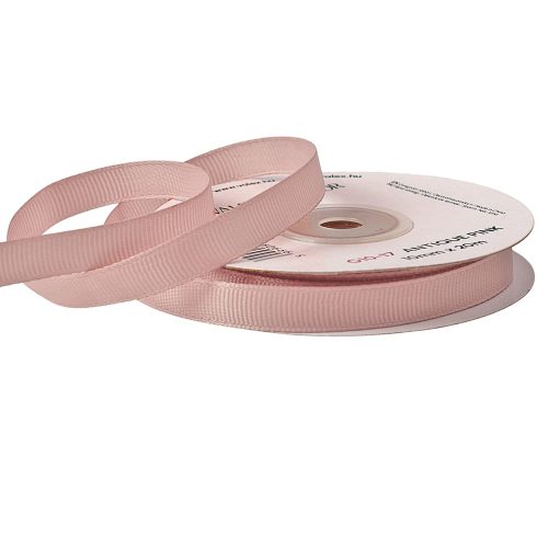 Ripsz szalag 10mm x 20m - Antik rózsaszín