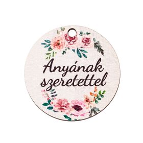   5db. "Anyának szerettel" feliratos dekor tábla 5cm