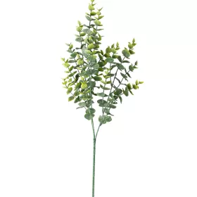 Eukaliptusz csokor, 3 ágú, 70cm magas - Zöld / Fehér