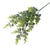 Eukaliptusz csokor, 3 ágú, 70cm magas - Zöld / Fehér