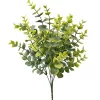 Eukaliptusz csokor, 5 ágú, 37cm magas - Zöld / Világoszöld