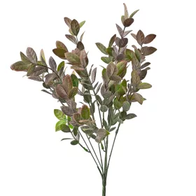 Eukaliptusz csokor, 7 ágú, 34cm magas - Zöld / Lila