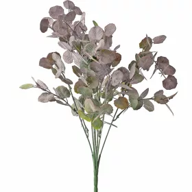 Eukaliptusz csokor, 7 ágú, 34cm magas - Zöld / Lila