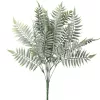 Páfrány csokor 7 ágú, 41 cm magas - Zöld / Fehér
