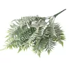 Páfrány csokor 7 ágú, 41 cm magas - Zöld / Fehér