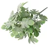 Monstera műnövény csokor  5 ágú, 35 cm magas - Világoszöld