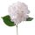 Hortenzia selyemvirág szál, 60cm magas - Fehér