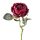 Bazsarózsa selyemvirág szál, 51cm magas - Bordó