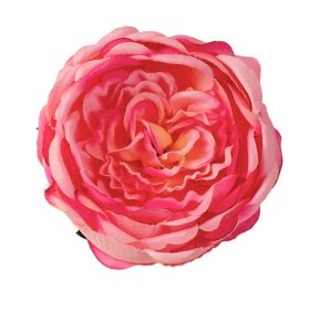 Angol rózsa selyemvirág fej, 10.5cm - Rózsaszín