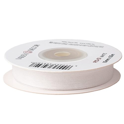 Organza szalag 10mm x 20m - Fehér