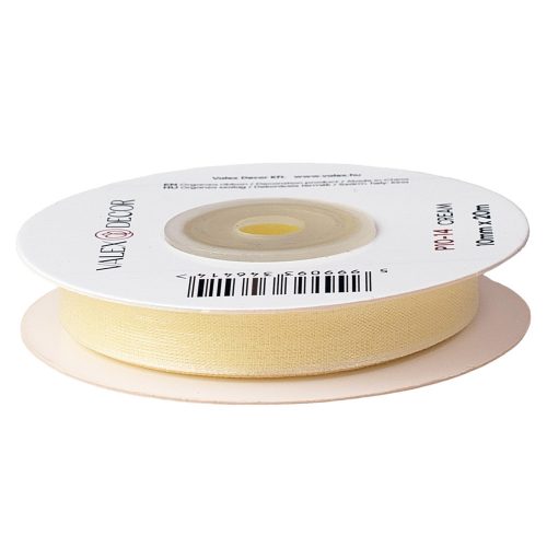 Organza szalag 10mm x 20m - Krém