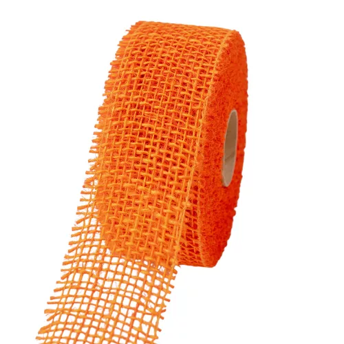 Juta szalag 5cm x 9m - Narancssárga