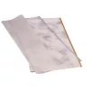 Aranyszegélyes, márványmintás fólia ív 57 x 57cm, 20db - Fehér