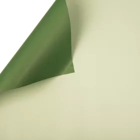   Kétszínű fólia ív 58cm x 58cm, 20db - Sötétzöld / Világoszöld