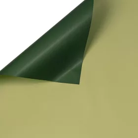   Kétszínű fólia ív 58cm x 58cm, 20db - Sötét zöld / Világoszöld